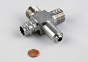 CNC Machined Stainless Steel Aerospace Fitting